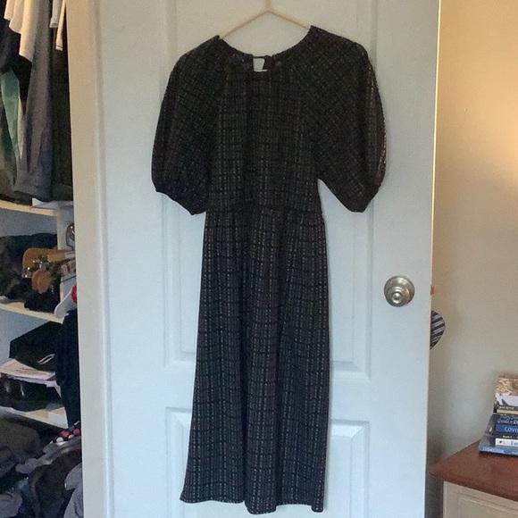 Zara Dresses & Skirts - Zara long blk/grey/white check dress